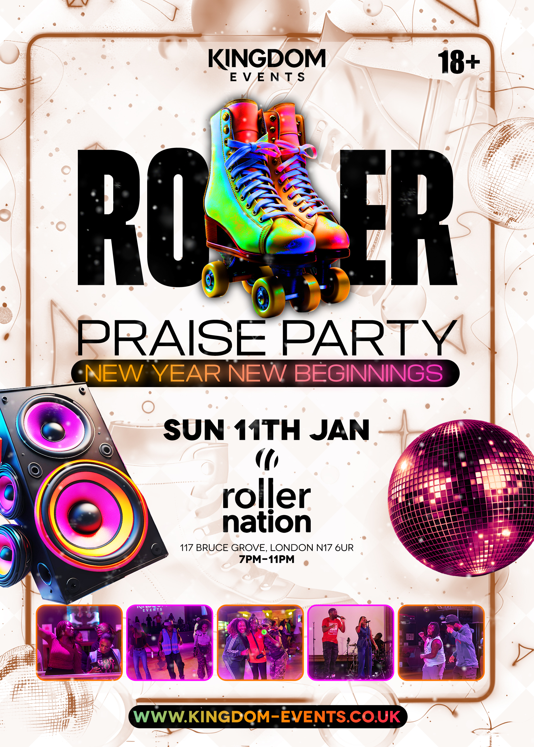 ROLLER PRAISE PARTY – New Year New Beginnings – 18+